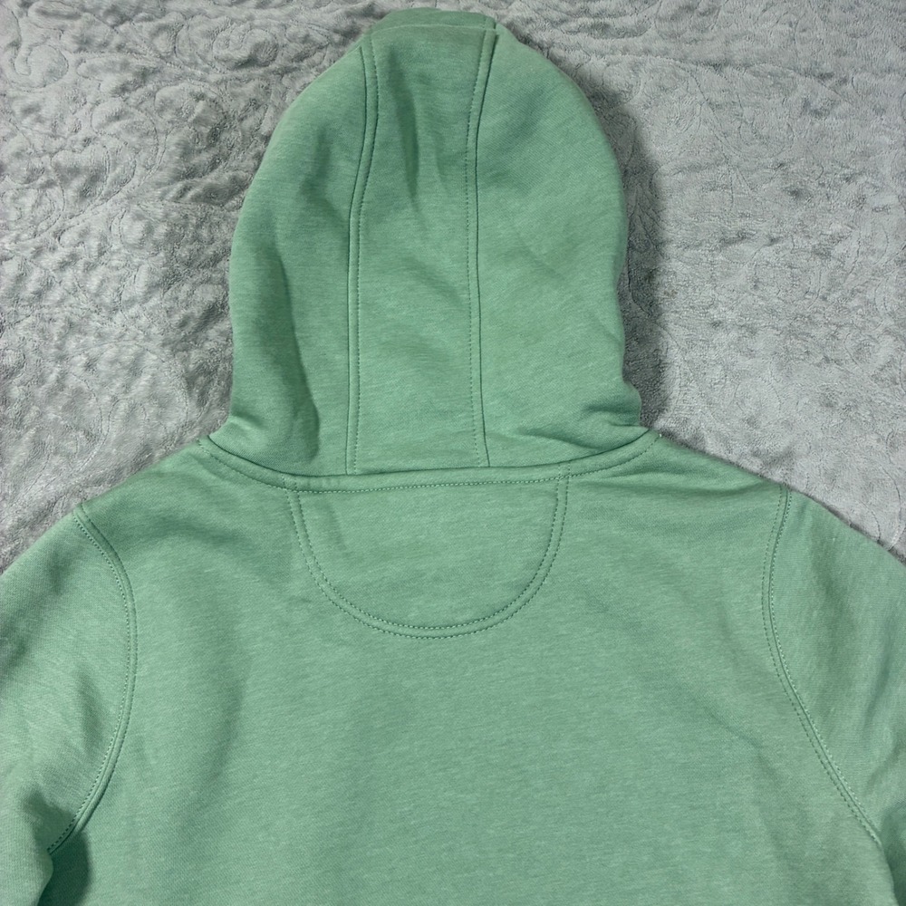 Carhartt Women Hoodie Size L Sage Green Relaxed Fit Montana Patch Workwear - Picture 4 of 10